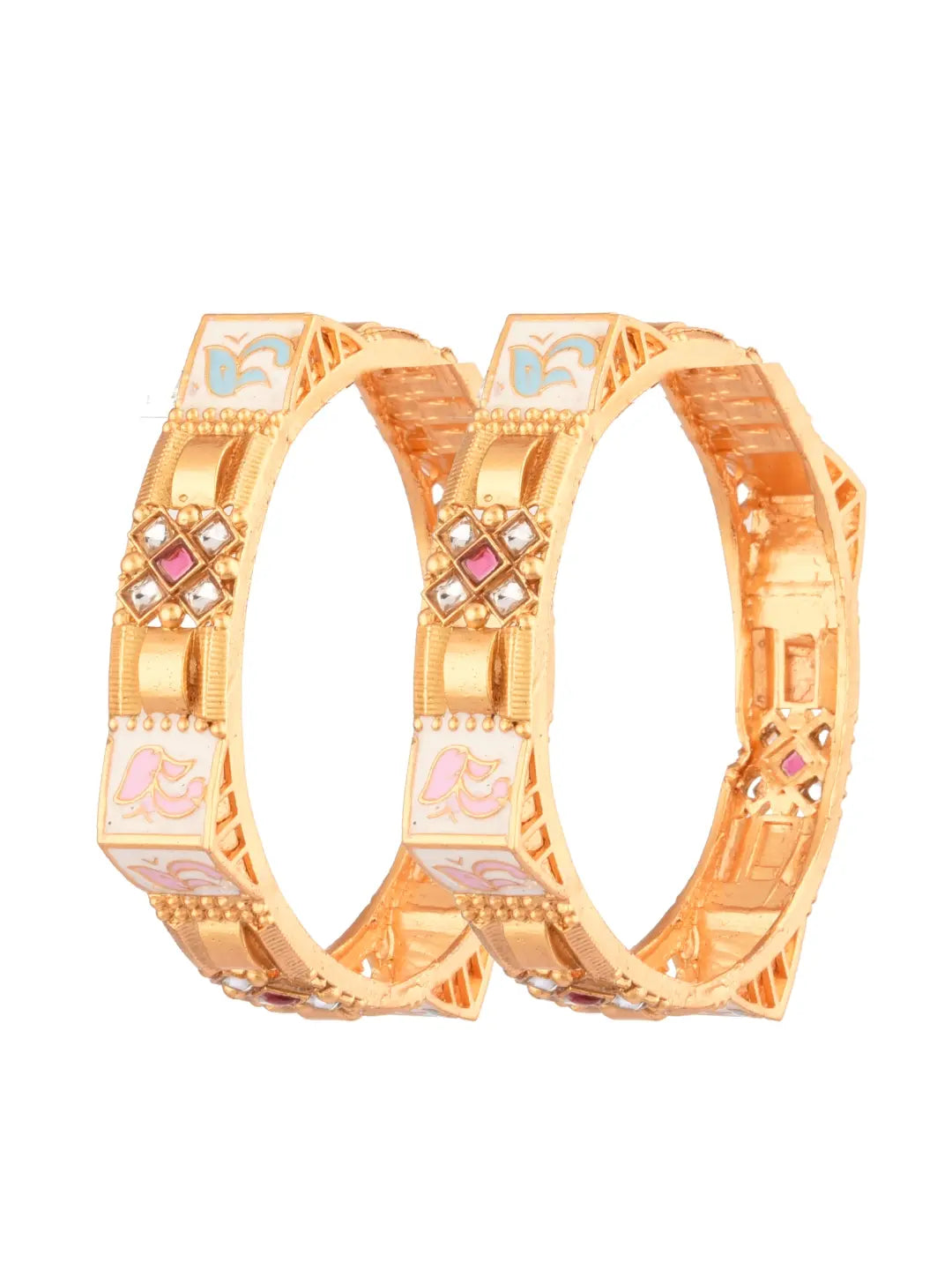 Meenakari Square Bangles